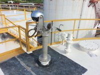 REX RADAR OPENED TO THE SIDE FOR MANUAL GAUGING ACCESS